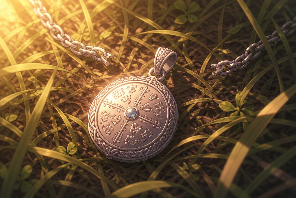 The silver in the trampled grass.