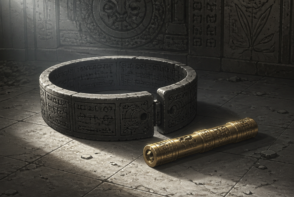 The collar, and the cylinder-key.